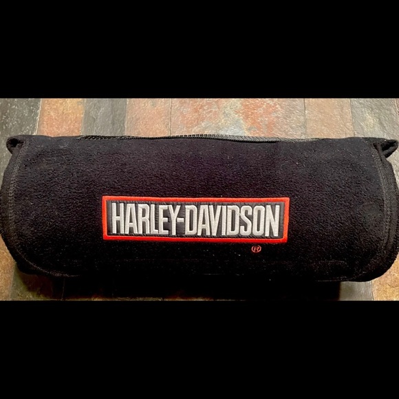 Harley Davidson 100th Anniversary 60" x 60" Black Fleece Throw Blanket - Picture 1 of 5